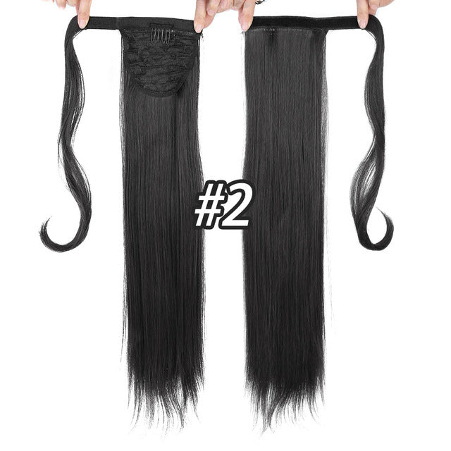 Long Straight Hair Ponytail