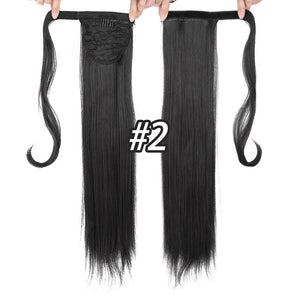 Long Straight Hair Ponytail
