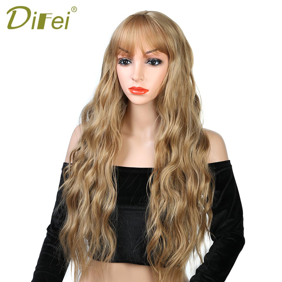 Long Womens Wigs with Bangs