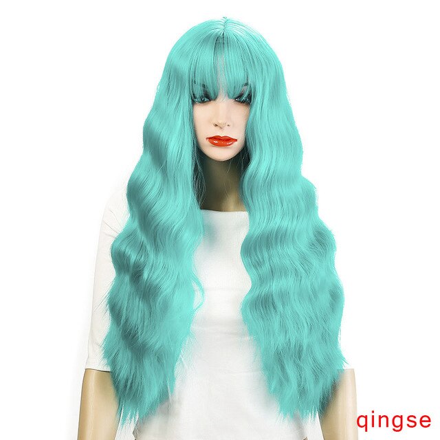 Long Womens Wigs with Bangs