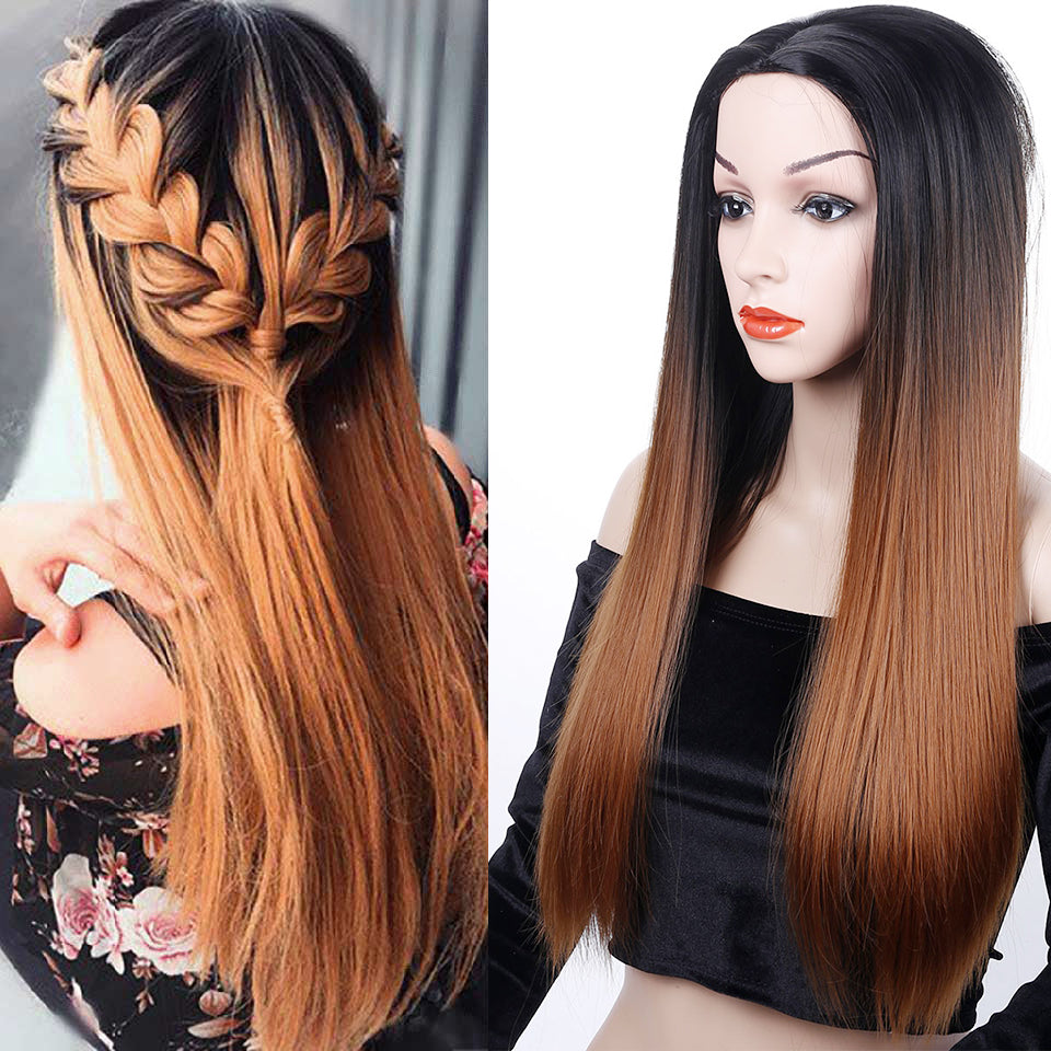 Long Straight Ombre Wigs